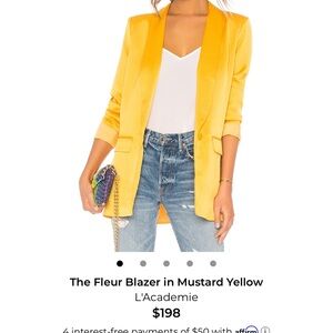 L'Academie Sunlit Yellow Blazer